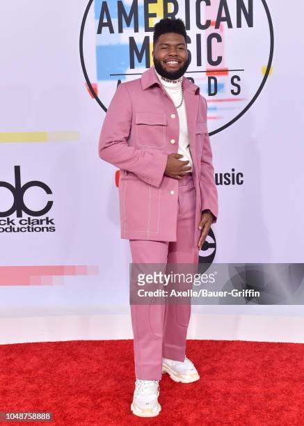 Khalid attends the 2018 American Music Awards at Microsoft Theater on October 9, 2018 in Los Angeles, California.