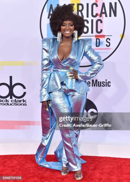 Amara La Negra attends the 2018 American Music Awards at Microsoft Theater on October 9, 2018 in Los Angeles, California.