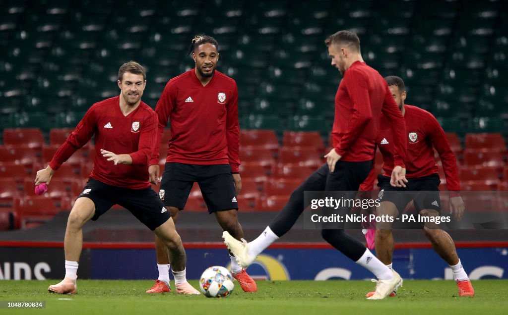 Wales Training and Press Conference - Principality Stadium