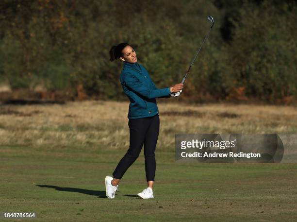 Henni Zuel in action during the Hero Pro Am prior to the start of the British Masters supported by Sky Sports at Walton Heath Golf Club on October...