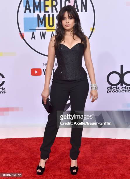 Camila Cabello attends the 2018 American Music Awards at Microsoft Theater on October 9, 2018 in Los Angeles, California.