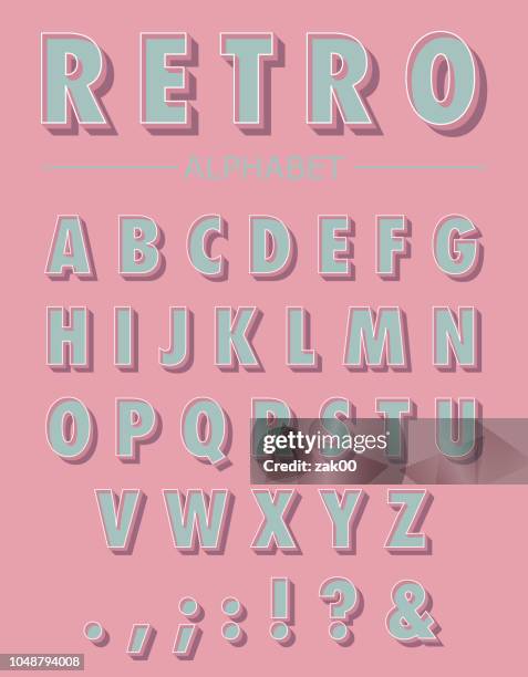 Retro Display Lettering Retro Display Font Photos and Premium High Res Pictures - Getty Images