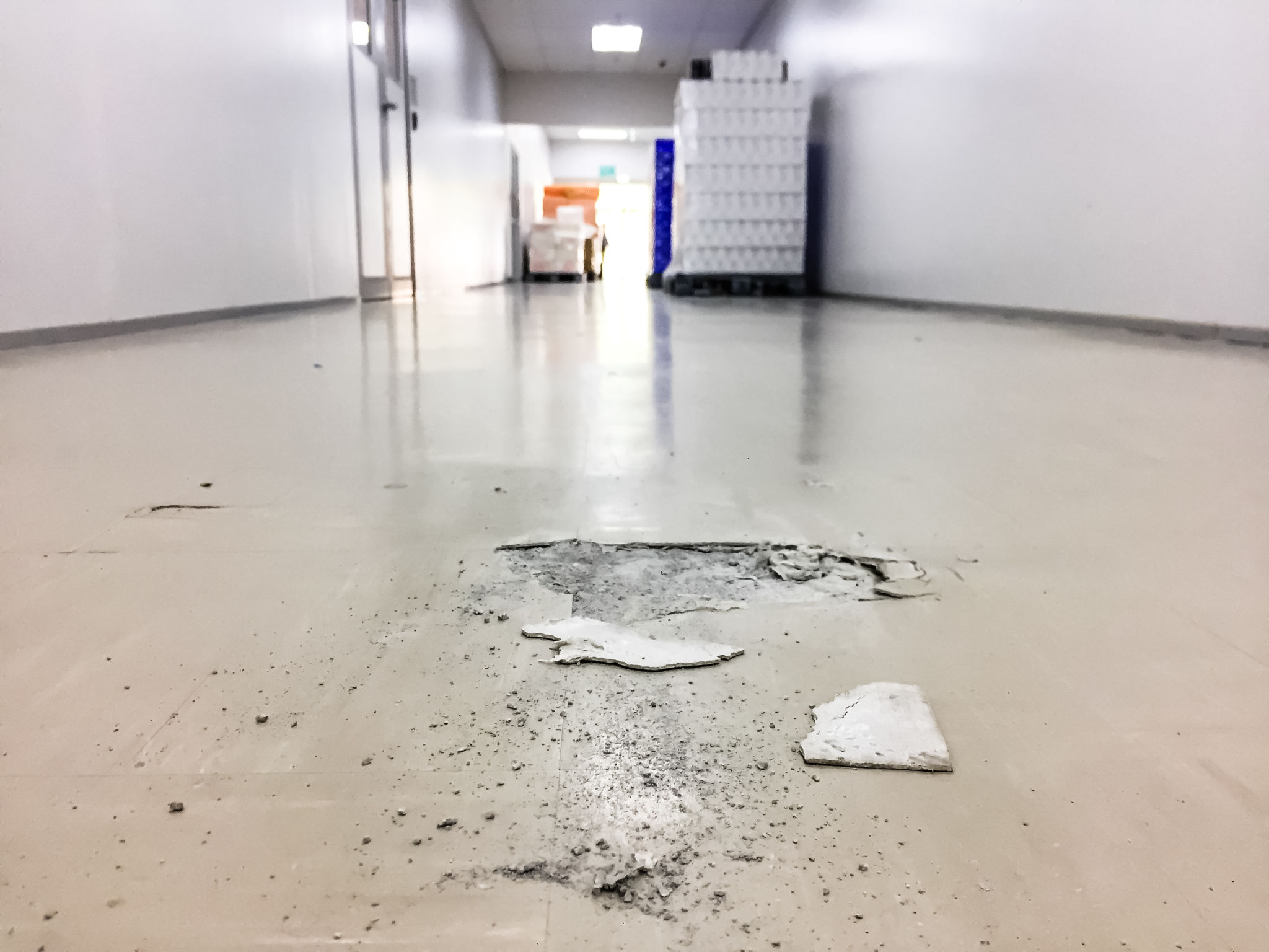 industrial floor damage