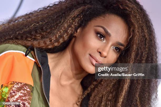 Ciara attends the 2018 American Music Awards at Microsoft Theater on October 9, 2018 in Los Angeles, California.