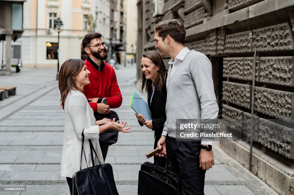 Meeting on the move