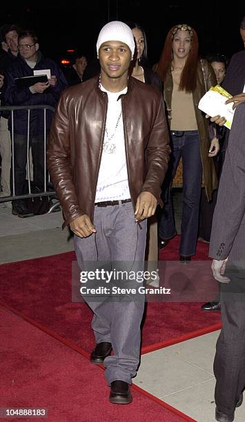 Usher during "Traffic" Los Angeles Premiere at The Academy in Beverly Hills, California, United States.