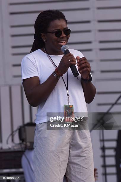 Tracy Chapman during One Love-The Bob Marley Tribute in Oracabessa Beach, Jamaica.