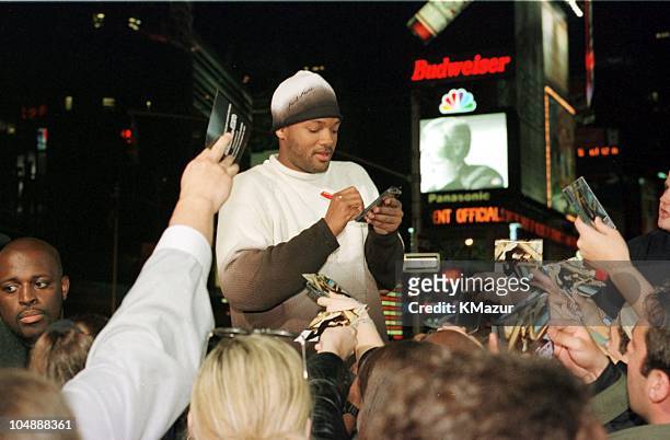 Will Smith during Will Smith Visits MTV's "TRL" - October 31, 1999 at MTV Studios in Times Square in New York City, New York, United States.
