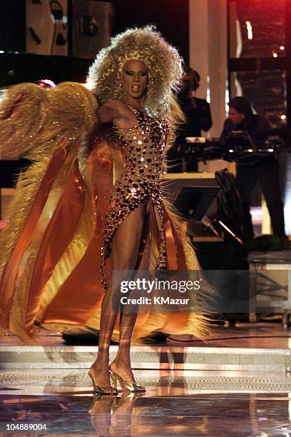 RuPaul at rehearsal during "Divas 2000" Tribute to Diana Ross at Madison Square Garden in New York City, New York, United States.