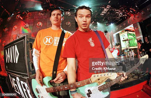 Blink 182 during MTV New Year's Eve Bash 2000 at MTV Studios in Times Square in New York City, New York, United States.