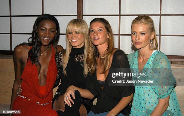 Oluchi Onweagba, Heidi Klum, Gisele Bundchen, and Daniela Pestova