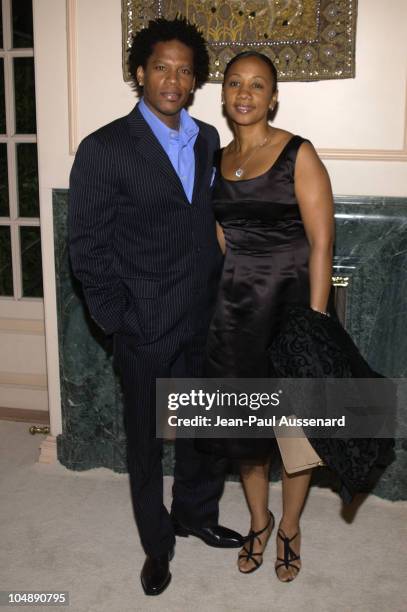 Hughley & wife during Chrysalis 2nd Annual "Night of The Butterfly" at Private Residence in Westwood, California, United States.