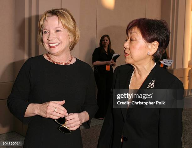 Debra Jo Rupp and Mary Rose during ATAS Hosts a Star-Studded Fashion Show to Benefit Dress for Success at ATAS' Leonard H. Goldenson Theatre in North...