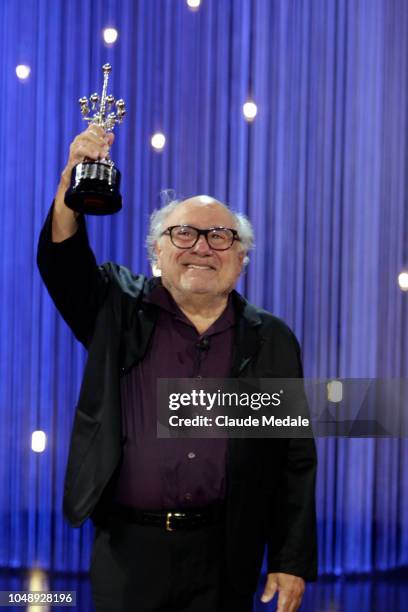 Actor Danny DeVito attends the Donostia Award photocall during the 66th San Sebastian International Film Festival on September 22, 2018 in San...