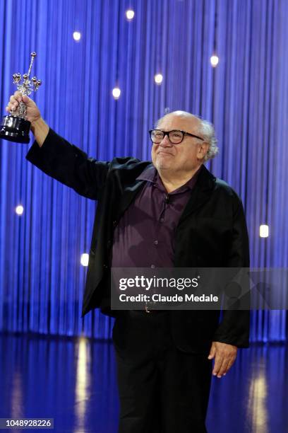 Actor Danny DeVito attends the Donostia Award photocall during the 66th San Sebastian International Film Festival on September 22, 2018 in San...