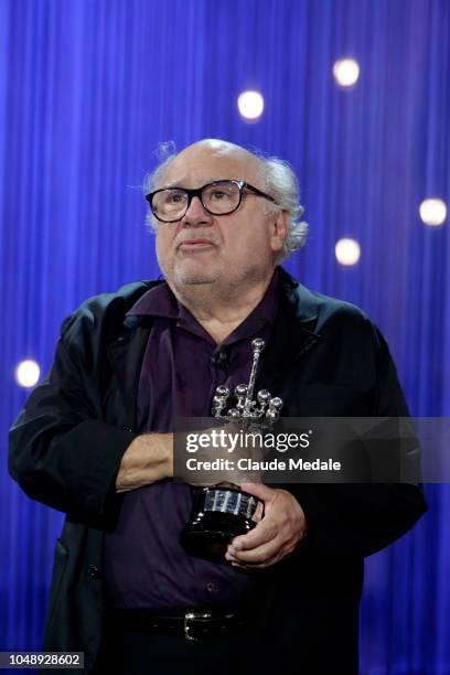 Actor Danny DeVito attends the Donostia Award photocall during the 66th San Sebastian International Film Festival on September 22, 2018 in San...