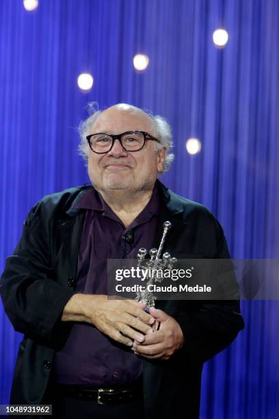 Actor Danny DeVito attends the Donostia Award photocall during the 66th San Sebastian International Film Festival on September 22, 2018 in San...