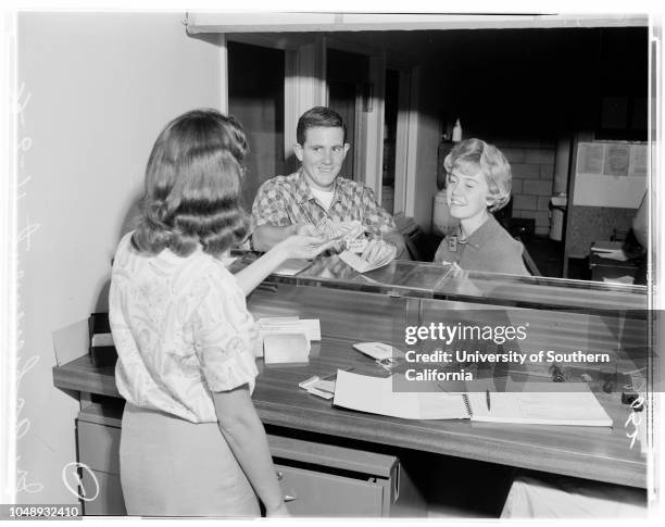 Junior achievement , 9 November 1961. Mike Reeske -- 16 years;Sharon M Sullivan;Susi Morris;James Drake;Debbie Buffington;Cathy Bouslog;Dave...