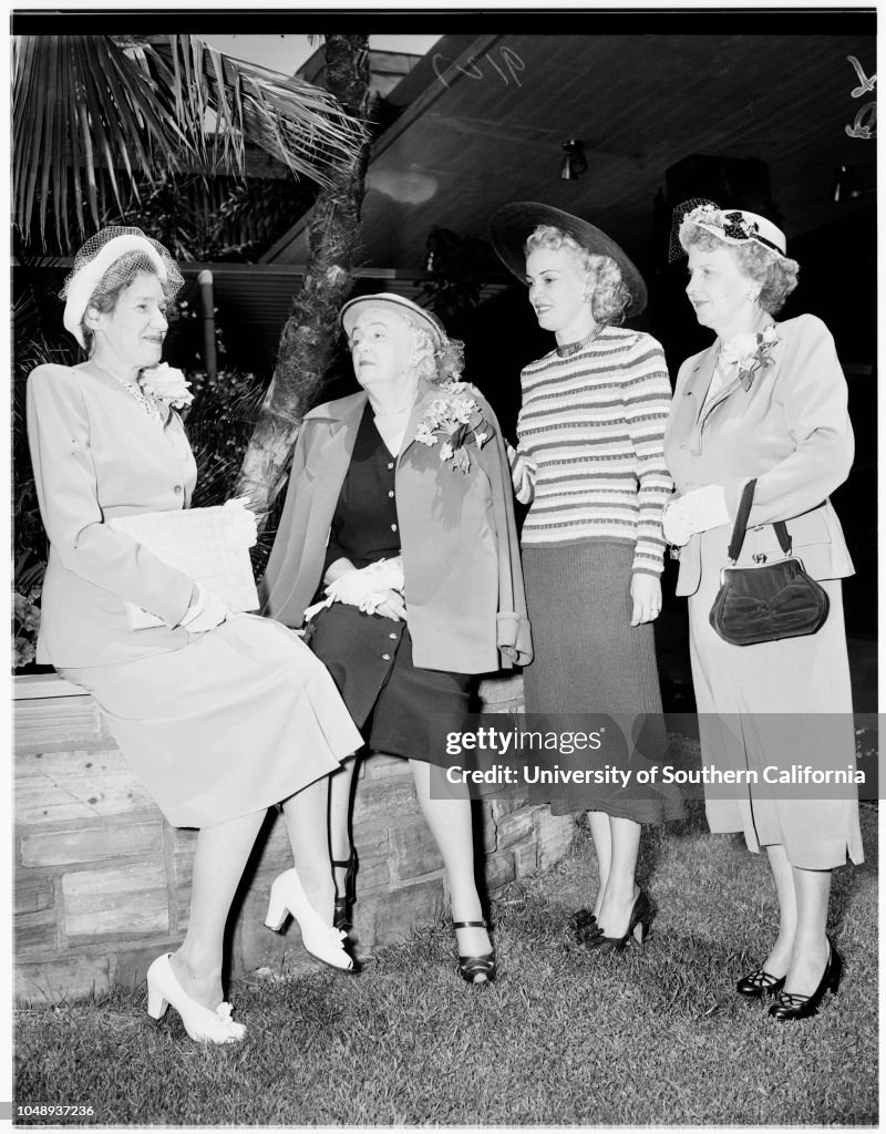 Hollywood Women's Club luncheon;society, 1951