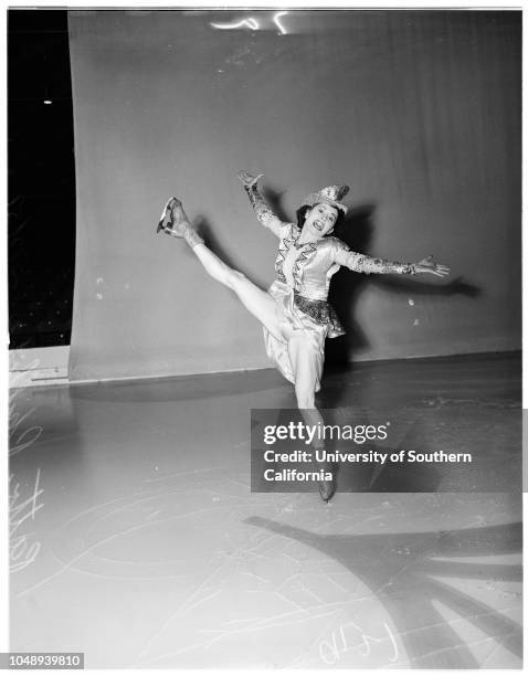 Ice Capades;society, May 2, 1951. Patti Phillippi;Donna Atwood;Teddy Roman;Jeanne Sook;Bobbie Sook..
