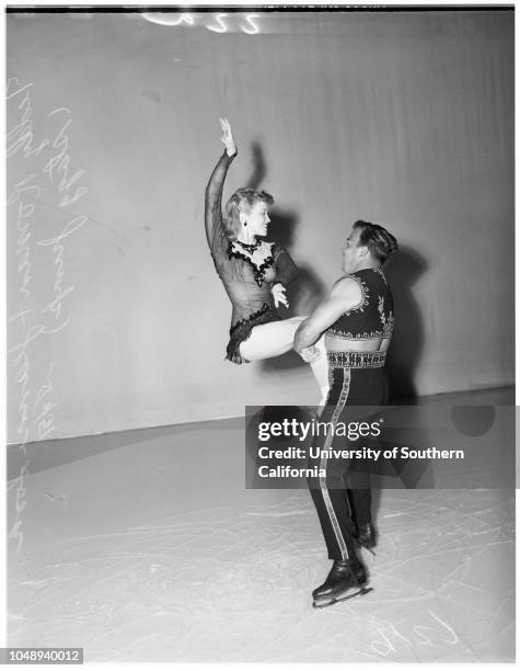 Ice Capades;society, May 2, 1951. Patti Phillippi;Donna Atwood;Teddy Roman;Jeanne Sook;Bobbie Sook..