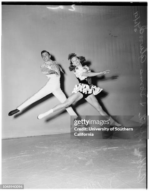Ice Capades;society, May 2, 1951. Patti Phillippi;Donna Atwood;Teddy Roman;Jeanne Sook;Bobbie Sook..