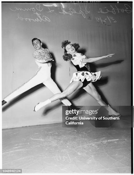 Ice Capades;society, May 2, 1951. Patti Phillippi;Donna Atwood;Teddy Roman;Jeanne Sook;Bobbie Sook..