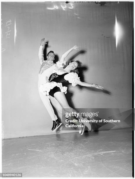 Ice Capades;society, May 2, 1951. Patti Phillippi;Donna Atwood;Teddy Roman;Jeanne Sook;Bobbie Sook..