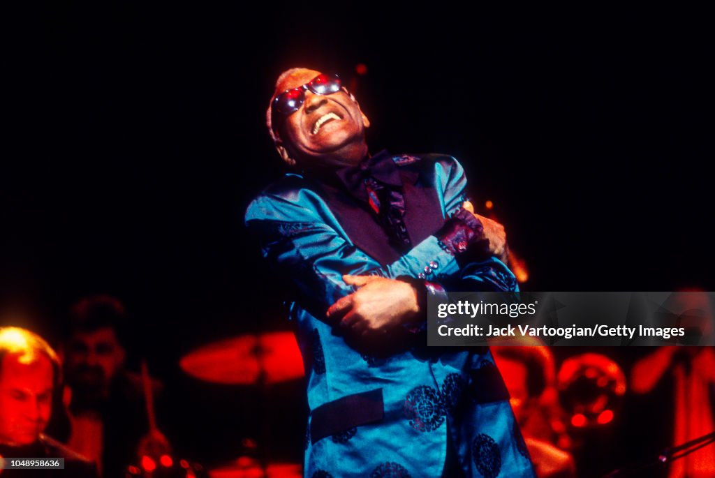 Ray Charles Rapper American R&B and Soul musician and band leader Ray Charles performs ...