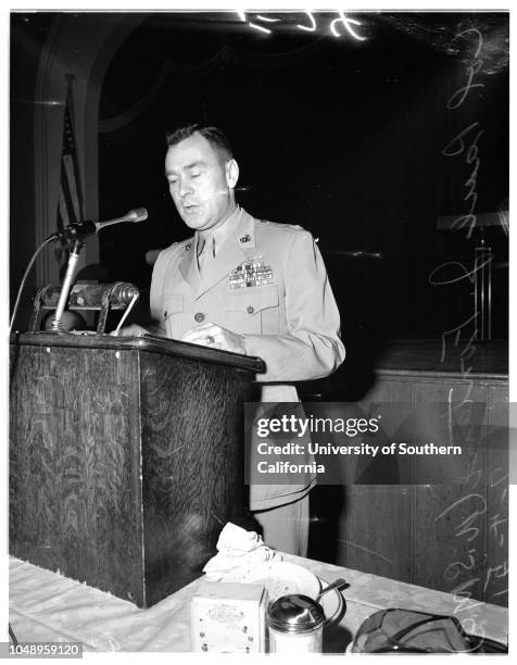 Breakfast club, July 4, 1951. Colonel Paul J Fontana;Sergeant Carl W Rhyne..