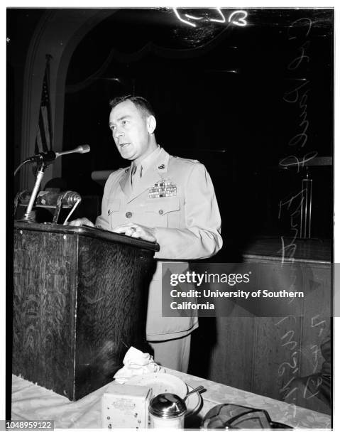 Breakfast club, July 4, 1951. Colonel Paul J Fontana;Sergeant Carl W Rhyne..