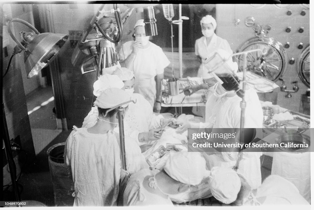 American Medical Association Convention... Heart Operation in General Hospital televised, 1951