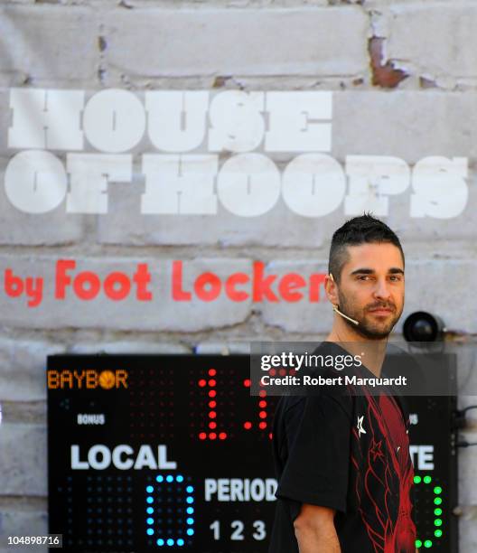 Juan Carlos Navarro attends the 'House of Hoops' contest by Foot Locker on October 6, 2010 in Barcelona, Spain.