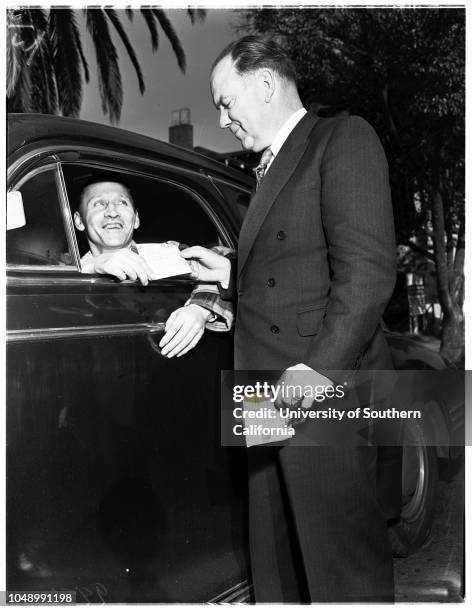 Marshall Morgan surgery on hands , 10 January 1952. E.G Stevens ;Marshall Morgan -- 37 years;Harry L Rose..