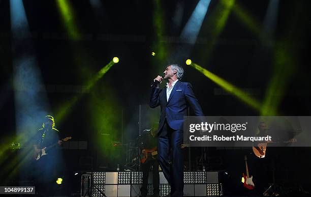 Sergio Dalma performs at the Theater Liceu on October 6, 2010 in Barcelona, Spain.