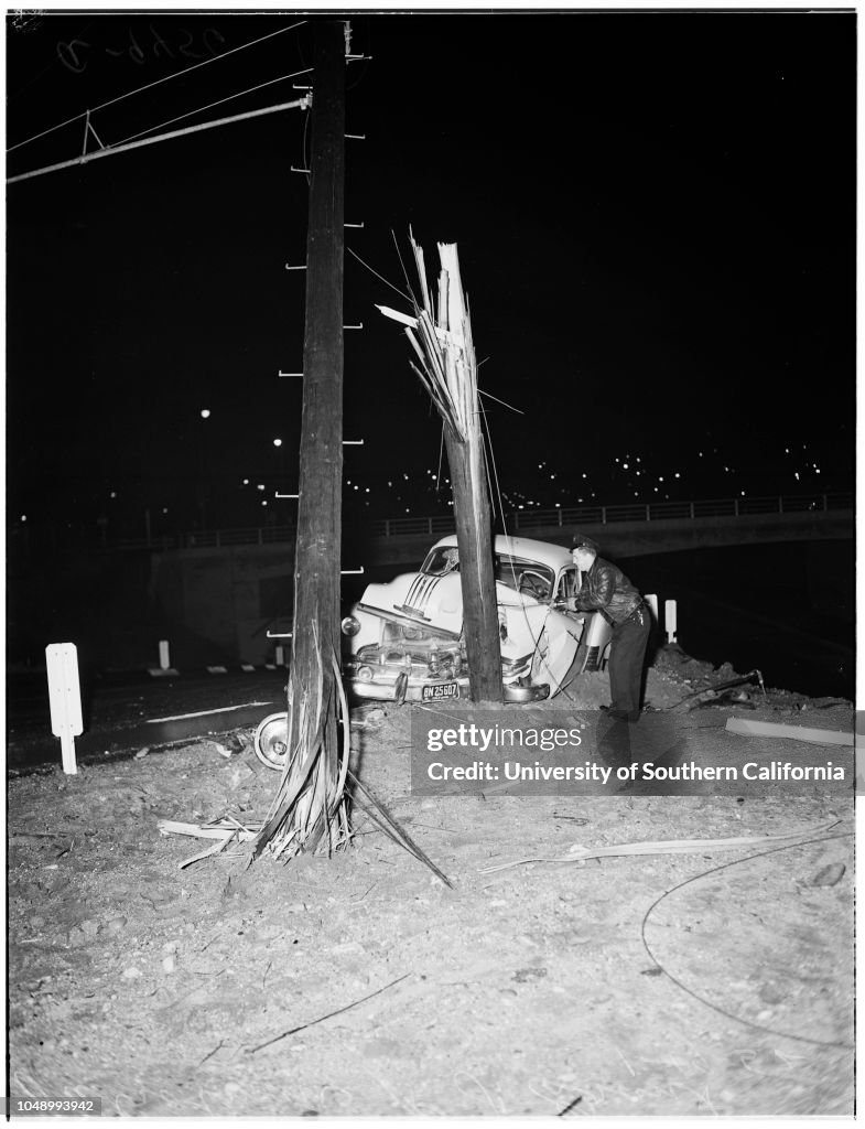 Auto accident, 1952