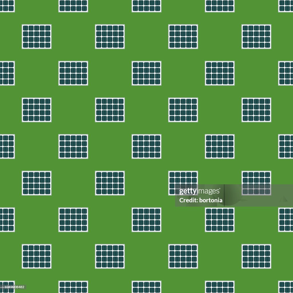 Space Solar Panel Pattern Solar Panel Environment Seamless Pattern High-Res Vector Graphic ...