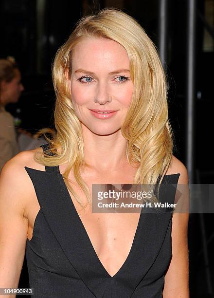 Actress Naomi Watts attends the screening of "Fair Game" hosted by Giorgio Armani & The Cinema Society at The Museum of Modern Art on October 6, 2010...