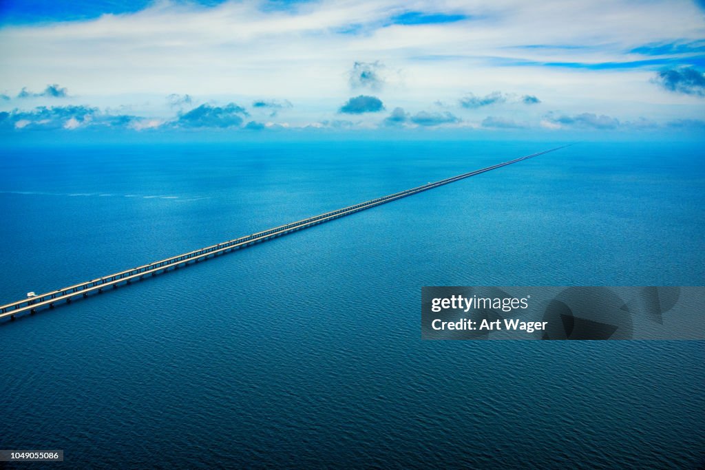 Lake Pontchartrain Causeway Aerial