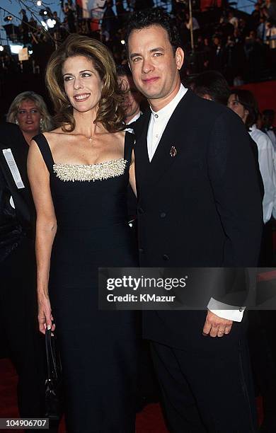 Tom Hanks & Rita Wilson during The 67th Annual Academy Awards - Arrivals at Shrine Auditorium in Los Angeles, California, United States.