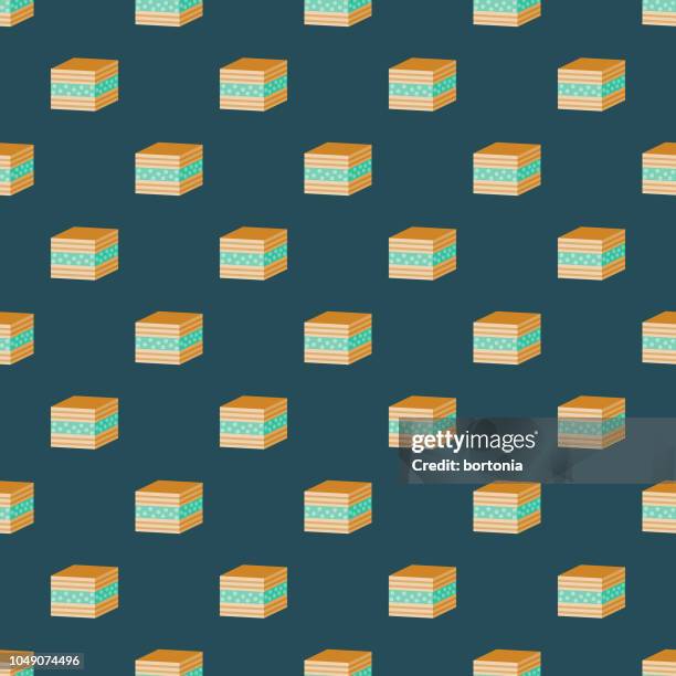 turkish baklava seamless pattern - pistachio stock illustrations