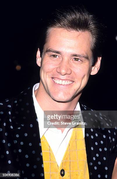 Jim Carrey during "The Mask" Los Angeles Premiere at Academy of Motion Picture Theater in Beverly Hills, California, United States.