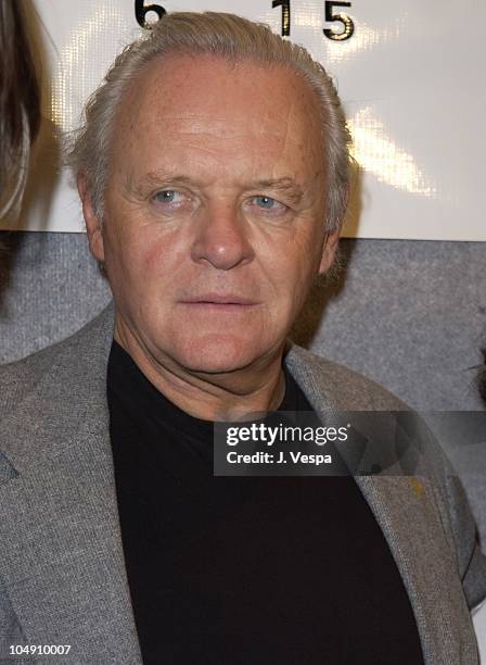 Anthony Hopkins during Toronto 2001 - Hearts in Atlantis Press Conference at Press Conference in Toronto, Canada.