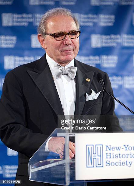 Roger Hertog attends the 2010 New York Historical Society's History Makers Gala at The Waldorf-Astoria Starlight Roof on October 6, 2010 in New York...