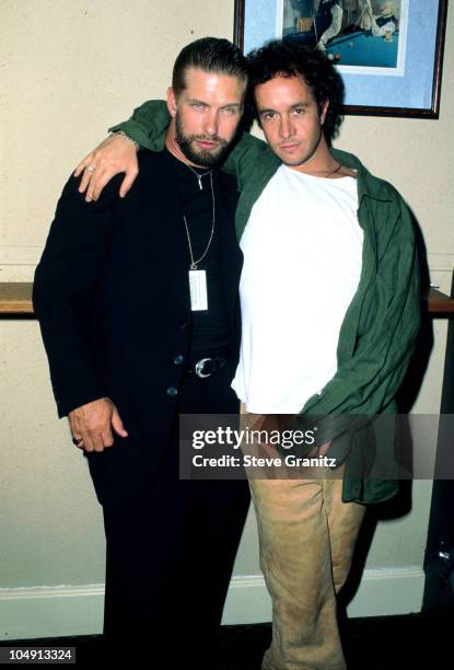 Stephen Baldwin & Pauly Shore during Pool AID 96 Benefiting Aids Project Los Angeles at Hollywood Athletic Club in Los Angeles, California, United...