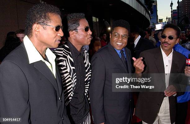 Jackie Jackson, Jermaine Jackson, Tito Jackson and Marlon Jackson of The Jacksons