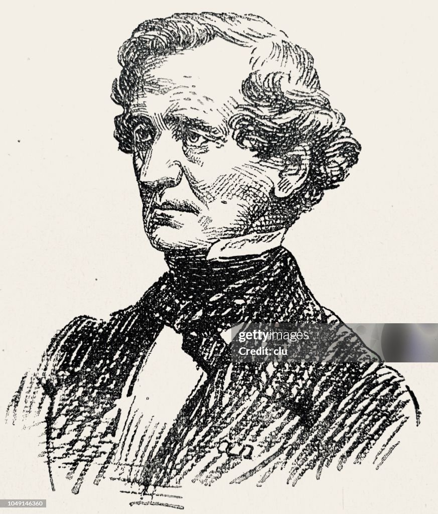 Hector Berlioz, french composer, 1803-1869