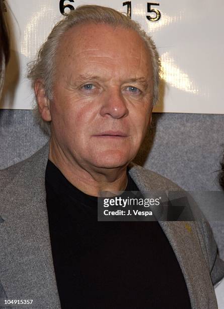 Anthony Hopkins during Toronto 2001 - Hearts in Atlantis Press Conference at Press Conference in Toronto, Canada.