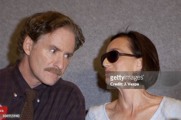 Kevin Kline & Kristin Scott Thomas during Toronto 2001 - Life of a House Press Conference at Press Conference in Toronto, Canada.