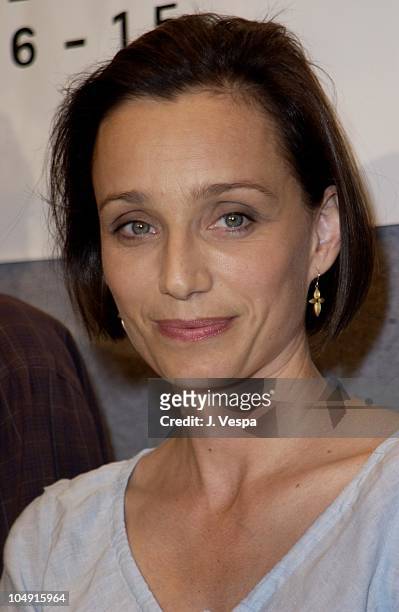 Kristin Scott Thomas during Toronto 2001 - Life of a House Press Conference at Press Conference in Toronto, Canada.